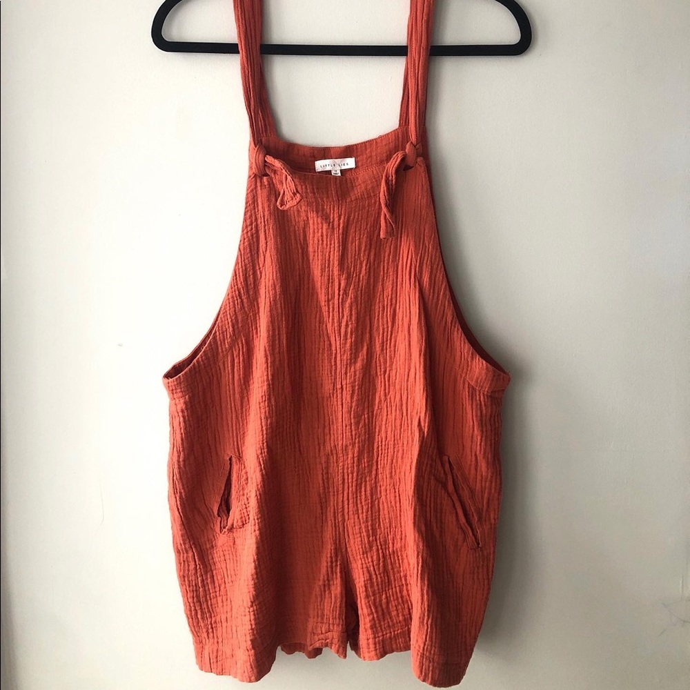 orange romper (size 12)